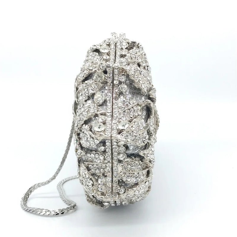 Crystal Wedding Bridal Evening Clutch Purse silvery/Gold Rhinestone Women's Dinner Party Purse Diamond Cocktail Handbags 2025