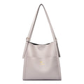 Bolsa de ombro feminina de couro de luxo, bolsa tiracolo fashion com axilas, bolsa carteiro para compras, bolsa grande de capacidade