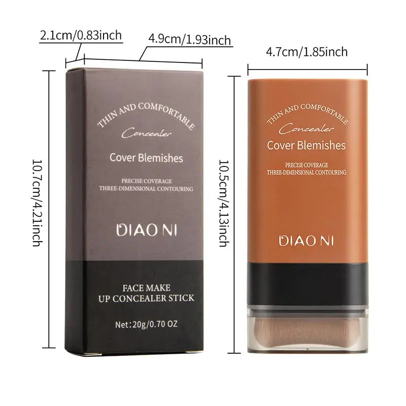 Base em bastão Eraser, corretivo líquido Velvet Moist Light, maquiagem duradoura e impecável, cosméticos para beleza facial
