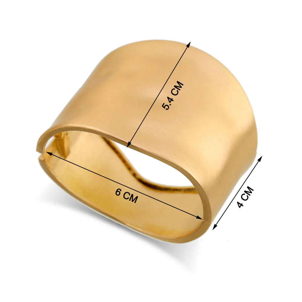 KMVEXO Punk Hip Hop Wide Asymmetric Bangles Bracelets For Women Statement Alloy Bangles Men Jewelry Femme Accessories Manchette