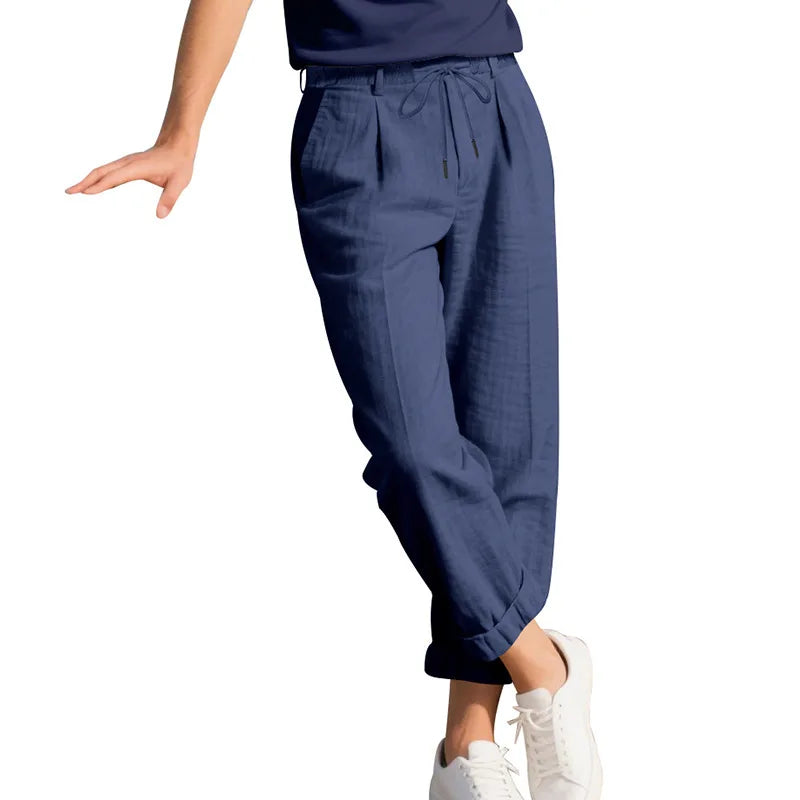 Men's Loose Casual Loose Straight Linen Naples Gurg Breathable Pants Men Clothing Trousers Traf Homme Pantalones Sweatpants