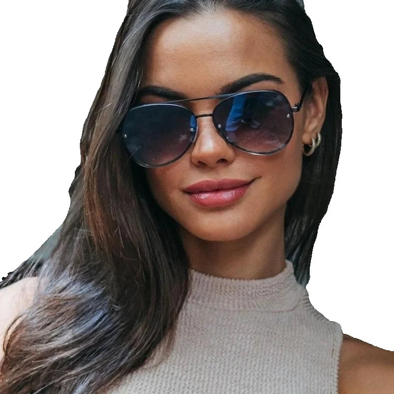 Women's Sunglasses Aviator for Bloggers, UV400 Protection and Accessories Included Shipping to Brazil