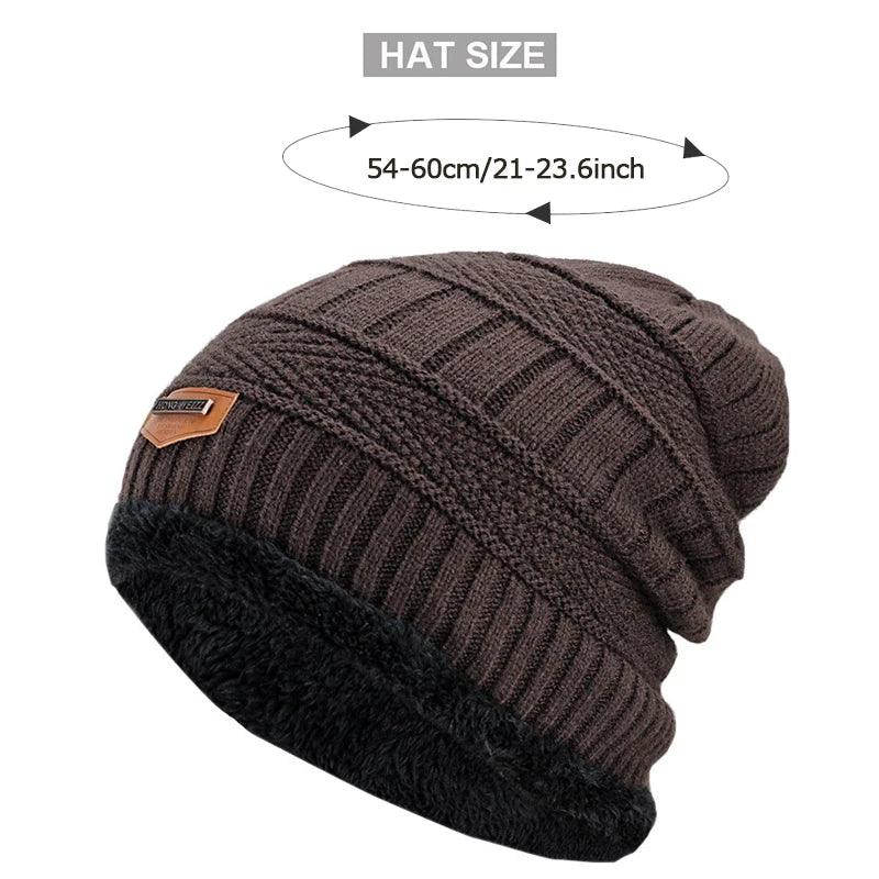 Gorros Homens Chapéu de Inverno Mulheres Chapéus de Malha Para Homens Boné Gorro de Inverno Gorro Grosso Quente Sem Abas De Pele Boné Masculino