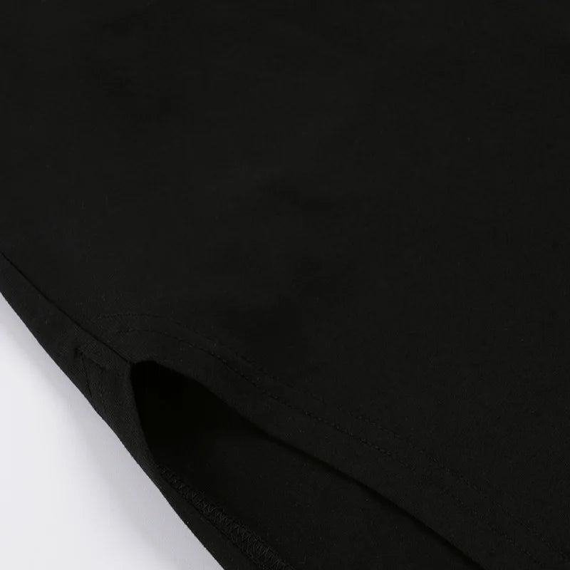 Sexy Bodycon High Slit Tank Dress Women Solid Off Shoulder Slip Dress