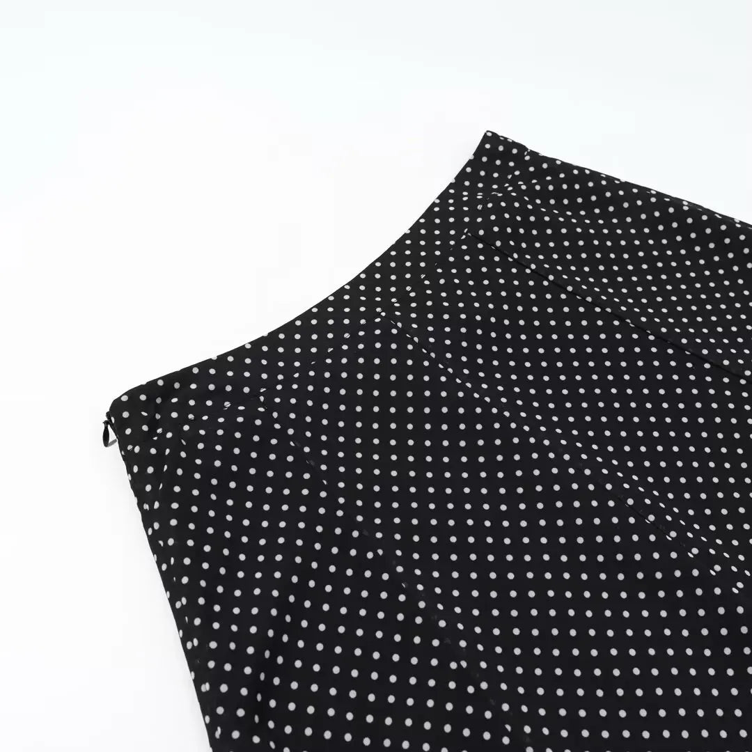 CharmChant Women's Polka Dot Sheer Chiffon Oversized Shirt & Maxi Skirt 2 Piece Set Spring 2026 Retro Elegant Chic Party Outfits