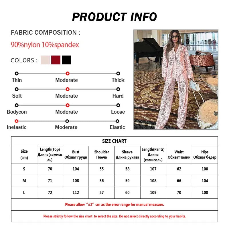Oymimi Summer Pink Perspective Sets Womens 2 Piece Casual Long Sleeve Button Shirts And High Waist Straight Trousers Female Sets