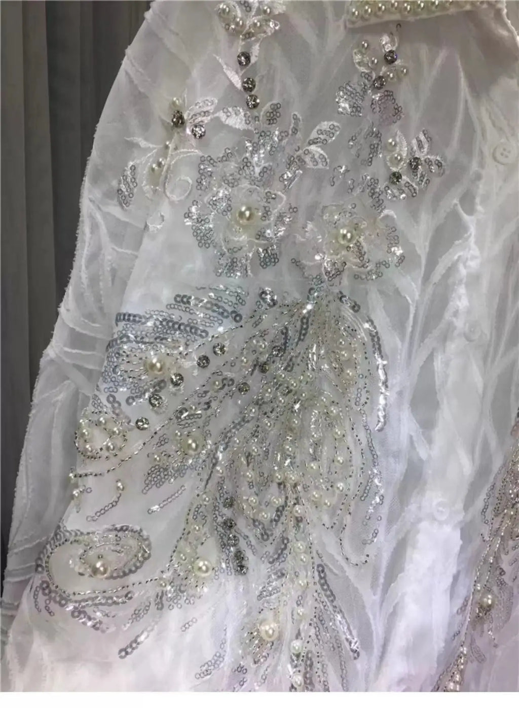 Novas blusas grandes com botões e lantejoulas e contas, camisas femininas de manga comprida, comprimento médio, rosa e branca