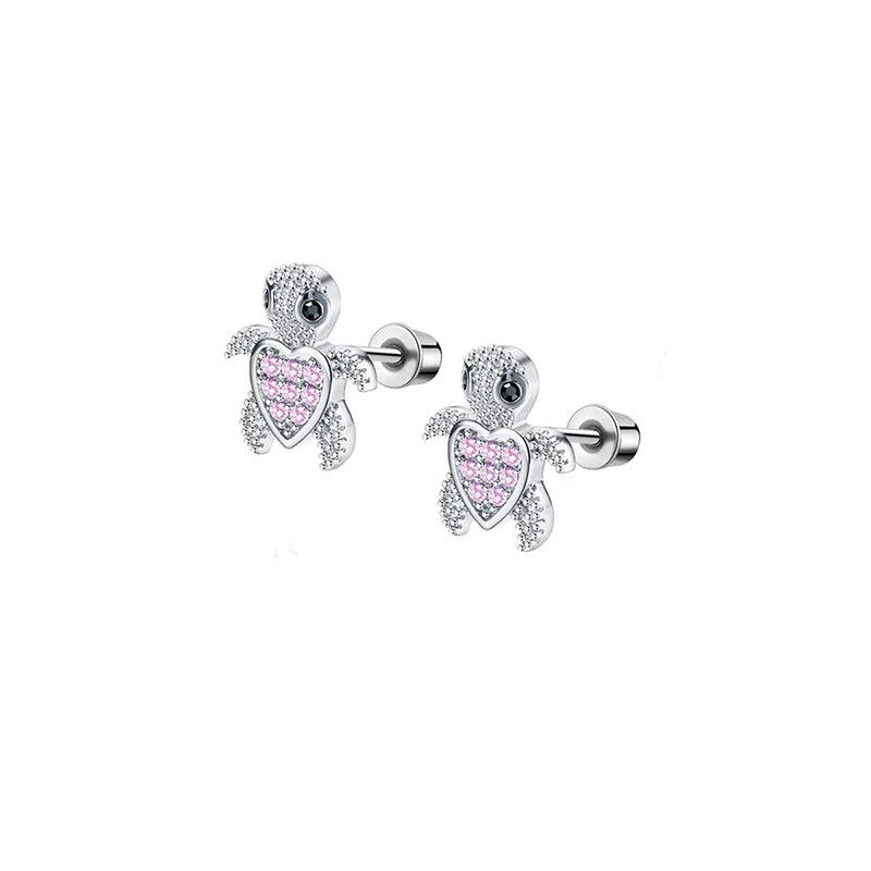 1/ 6 pares de brincos hipoalergênicos com rosca para mulheres e meninas, conjunto de brincos de aço inoxidável 316L com fecho de zircônia cúbica, 20g