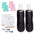 Esfoliante ultrassônico para pele, peeling, removedor de cravos, limpeza profunda do rosto, limpador de poros de acne, pá facial, limpador EMS de microcorrente