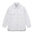 Camisa de lã macia, casaco, jaqueta, moda, lapela, bolso, camisa de abotoamento único, sobretudo rosa, blusa feminina, vestuário minimalista feminino