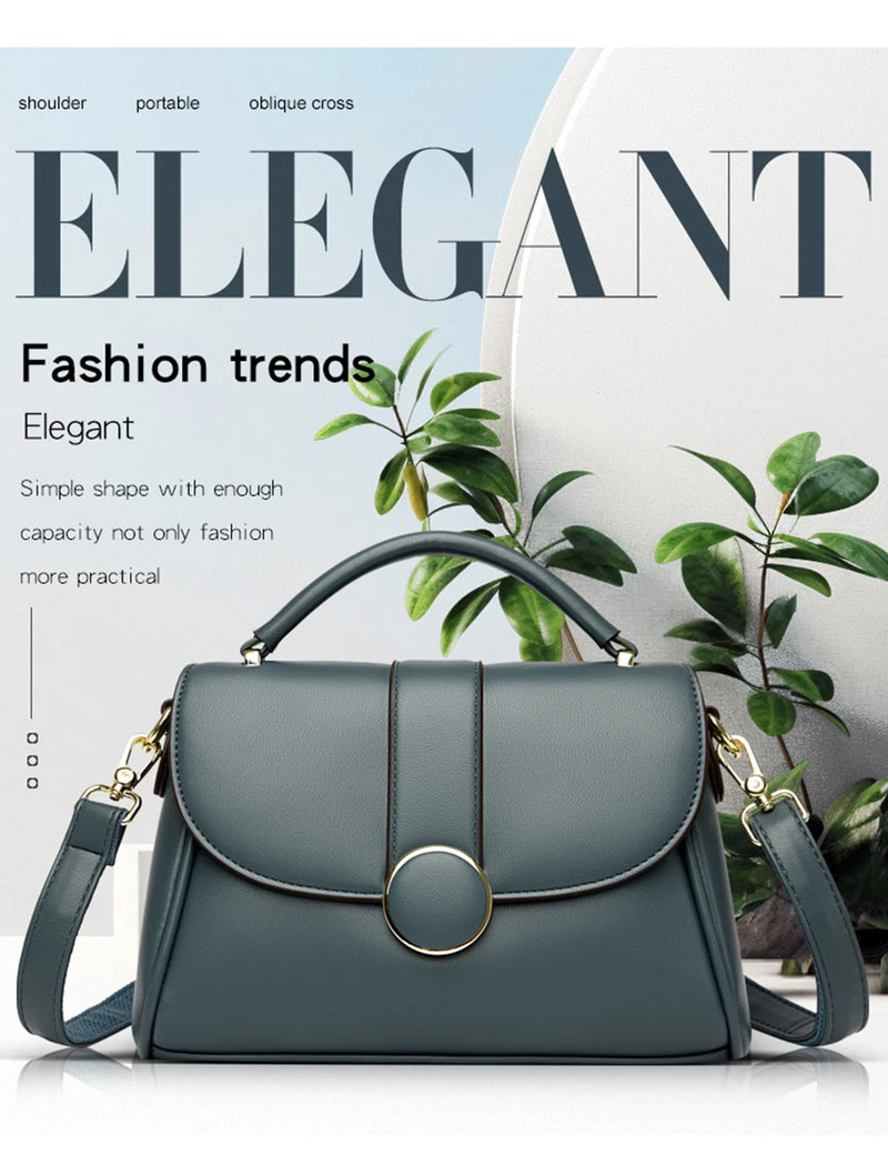 Fashion Solid Color  Women Crossbody Luxury Female Shoulder Designer New Handbag Ladies Tote Sac A Main Feminina