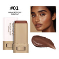 Base em bastão Balm Serum Boosted Skin Tint Base em bastão Suave Plumper Alta Cobertura Base Bronze para Viagem Make