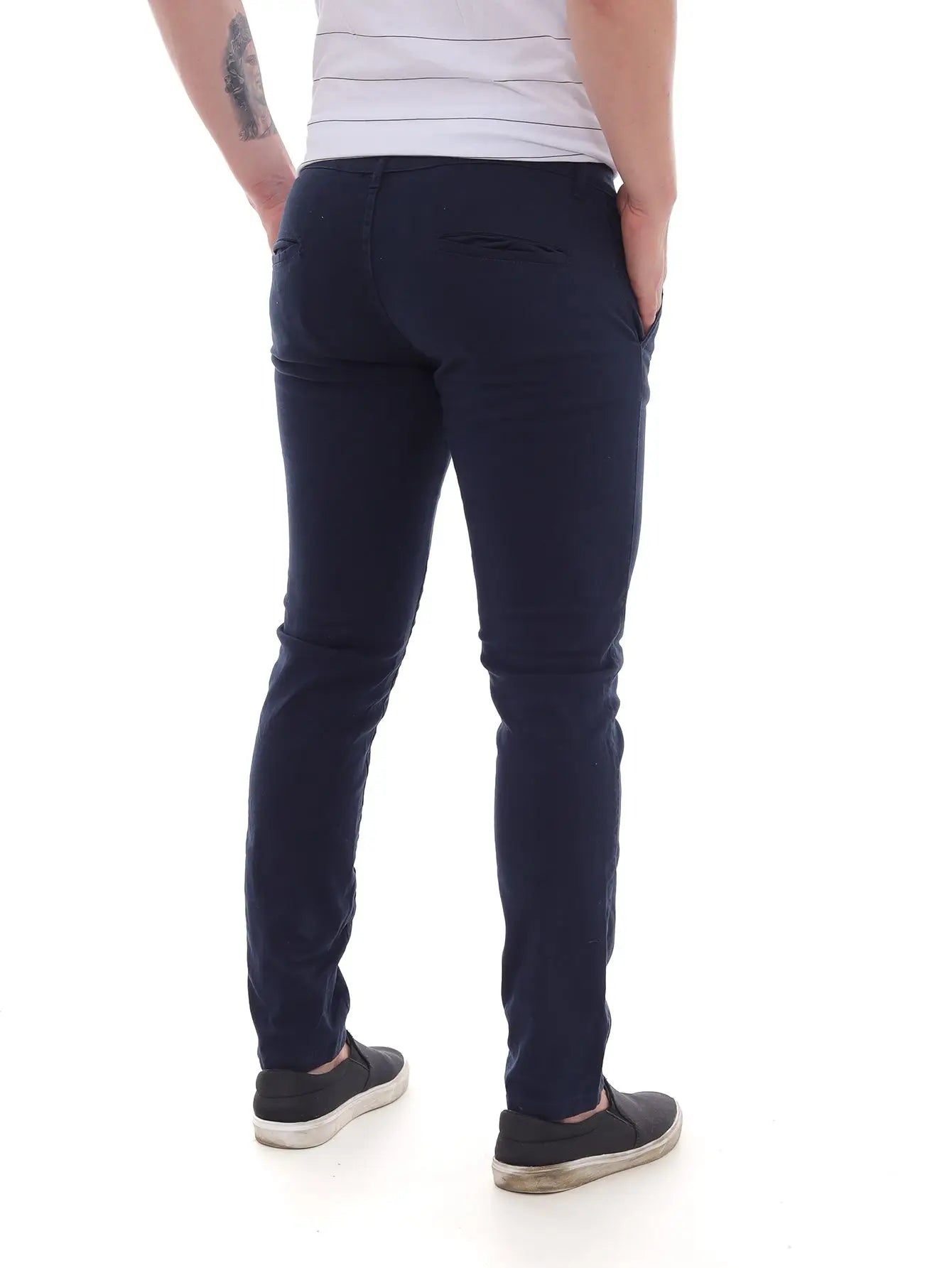 Calças esportivas Taree na cor azul marinho Calças sociais elegantes