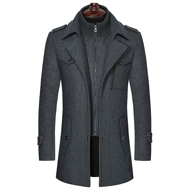 Casacos de inverno masculinos, sobretudos de caxemira, misturas de lã, sobretudos de alta qualidade, novos casacos de inverno, sobretudos casuais para negócios masculinos