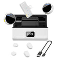 Microfone sem fio 100M para telefone Microfone de lapela magnético profissional com caixa de carregamento Redução de ruído para gravação