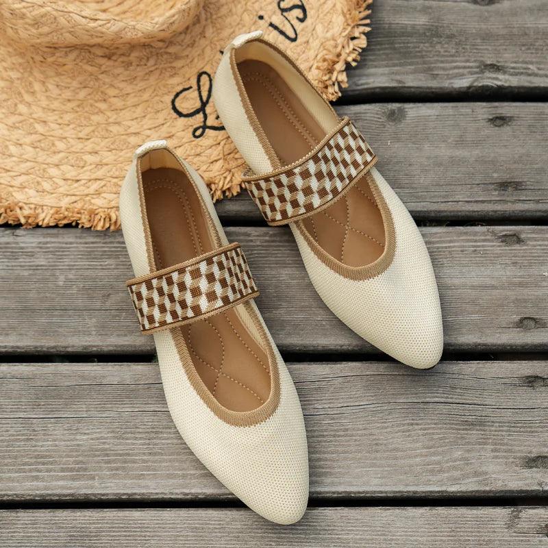 Women's Ballet Flats Casual Shoes Low Heel Barefoot Elegant Woman Sneakers Socofy Comfortable Pointed Toe on Offer Free Shipping - CRAVO ROSE