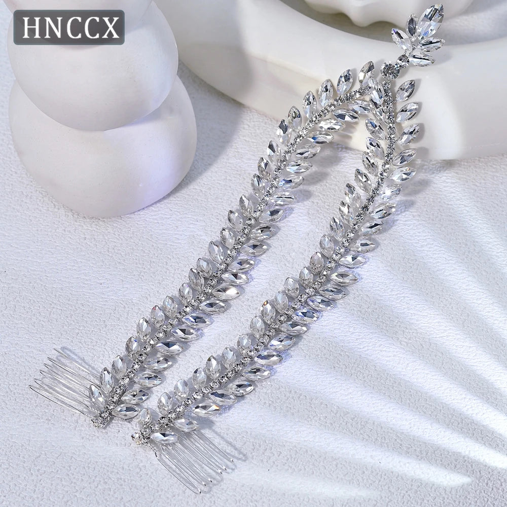 YouLaPan Crystal Forehead Headband for Women Brides Headpiece Party Wedding Hair Accessories Jewelry Bridal Headdress HP529
