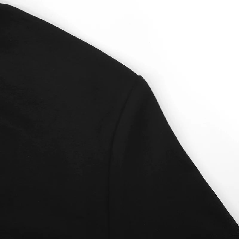 Black Sexy Autumn Dresses Women Fashion New Streetwear Long Sleeves Turtleneck Dress Hollow Out Lady Casual Slim Dress Clothing