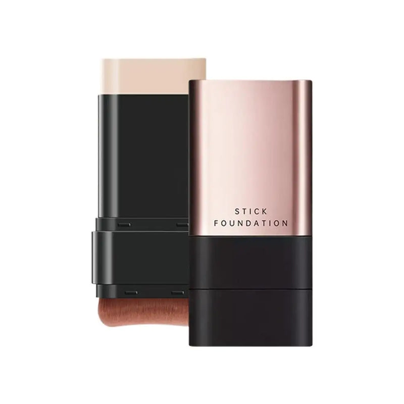 Base em bastão com cabeça de pincel, iluminador multifuncional, creme de contorno, corretivo de longa duração, bronzeador facial, bastão de contorno