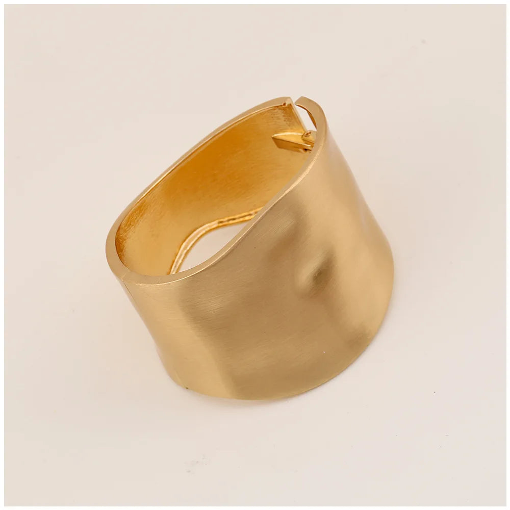 KMVEXO Punk Hip Hop Wide Asymmetric Bangles Bracelets For Women Statement Alloy Bangles Men Jewelry Femme Accessories Manchette