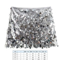 Mini Saias para Mulheres Roupas Moda Roupas Sexy Streetwear Dança Bling Lantejoulas Garotas Gostosas