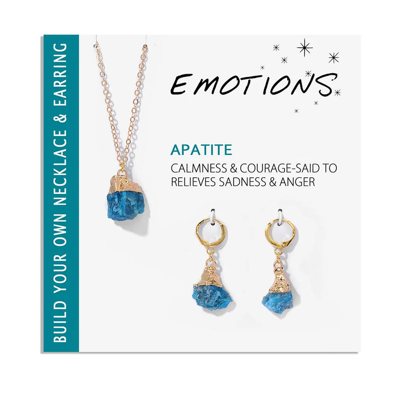 Healing Natural Stone Necklaces With Interchangeable Mineral Quartzs Pendant Necklaces For Women Balance Protection Card Jewelry
