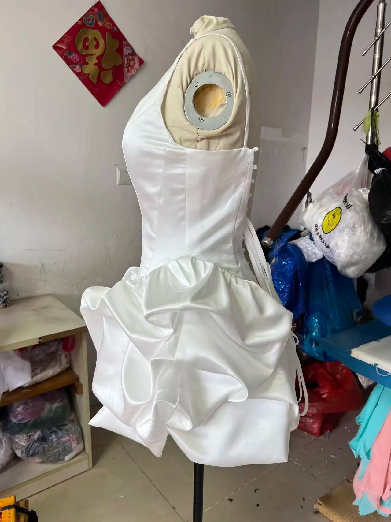 Fashion Short Wedding Dresses Boho Beach V-Neck Mini Bridal Dress Women Evening Wedding Prom Gowns Customized