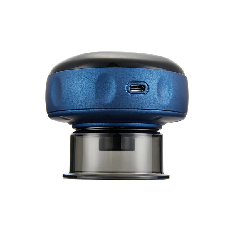 Massageador elétrico de terapia com ventosas para o corpo, anticelulite, aquecimento com luz vermelha, vibração, guasha, raspagem de gordura, queima de gordura e emagrecimento