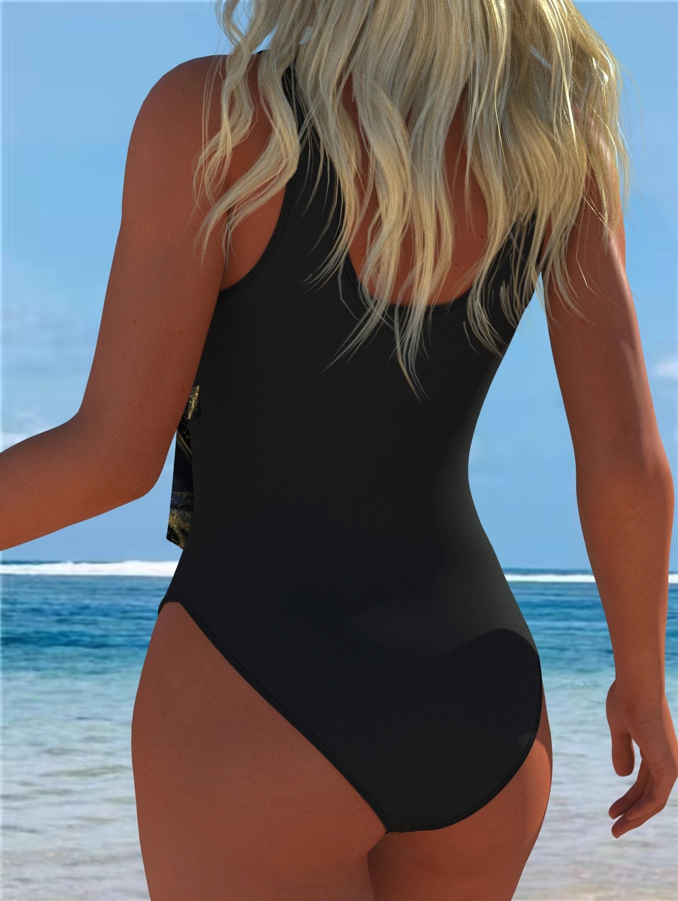 Women's Swimwear Swimming Suit Beach Outfits Summer Beach Festival Vacation Travel Sexy Luxury Modern One Piece Bodysuits