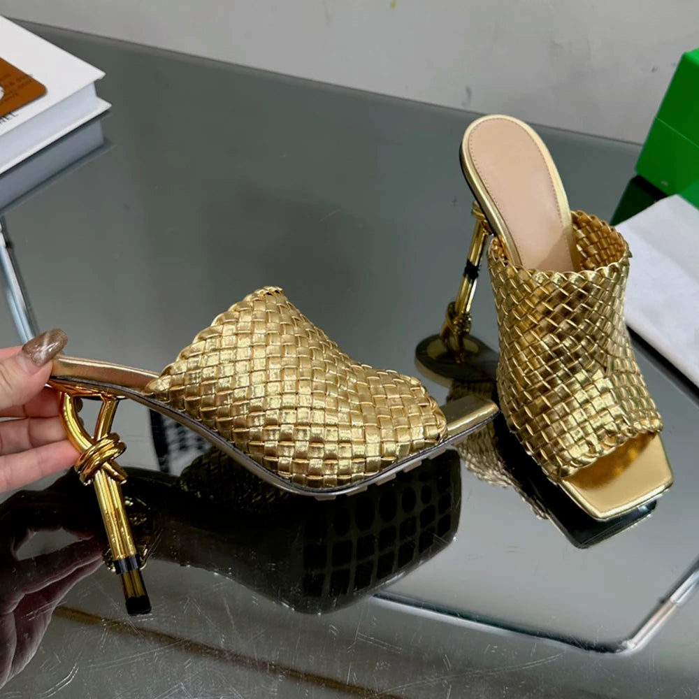 Chinelos de couro monocromáticos femininos, sandálias de alta qualidade, casuais, 40, 41, primavera e outono - CRAVO ROSE