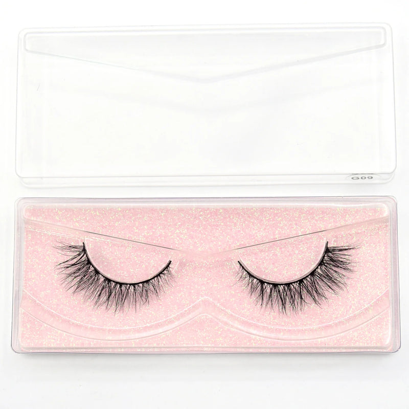Cílios Visofree Mink Cílios Transparentes Cílios Postiços Transparentes Cílios Postiços Feitos à Mão Cílios Dramáticos Cílios Superiores