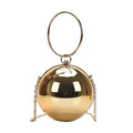 Luxury Women Round Ball Evening Bag 2024 Fashion Smooth Bright Surface Clutch Bag Ladies Crossbody Bag Party Chain Handbag Purse