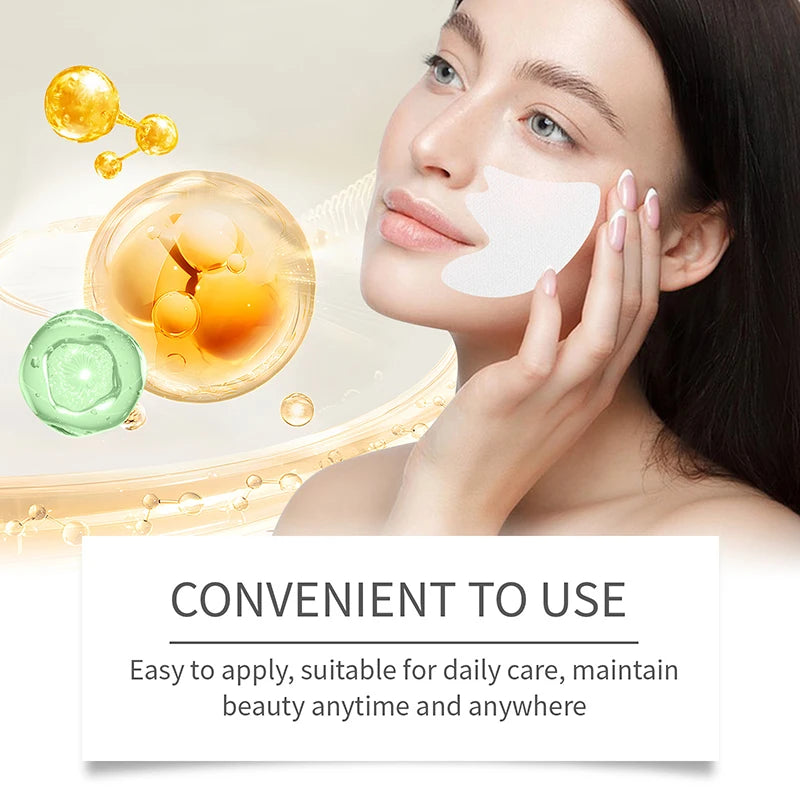 Máscara Patch Firmadora e Diluente para Linhas Finas Patch Hidrocristalino Anti-Idade Lifting Flacidez Pele Facial Máscaras de Nutrição Profunda