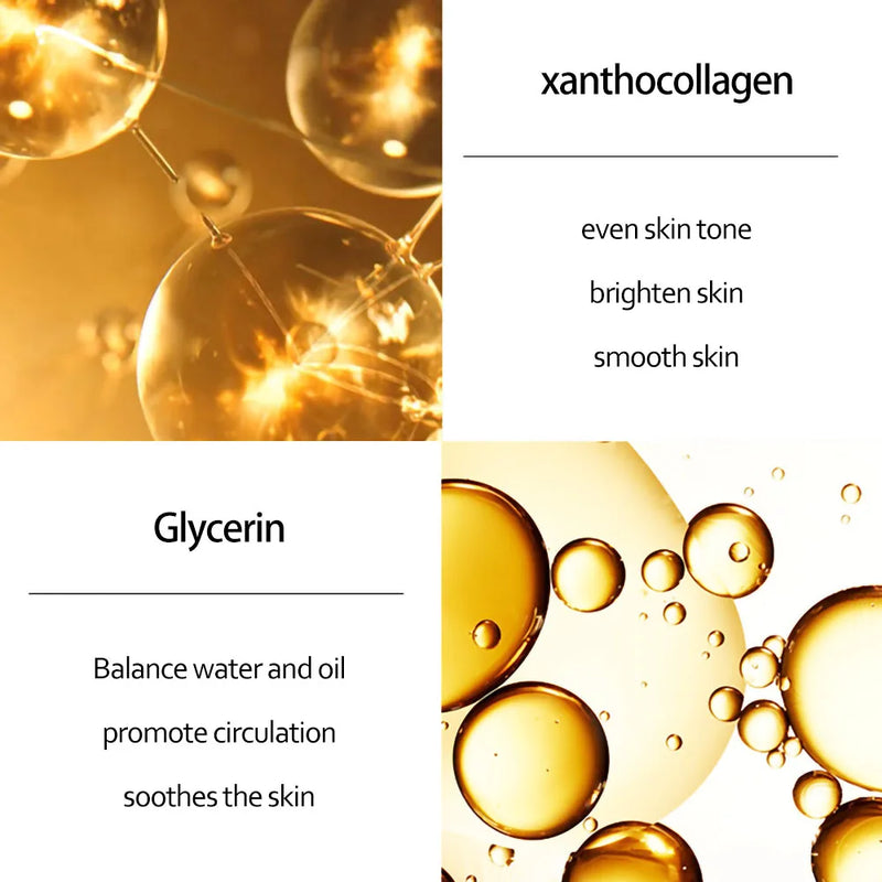 Conjunto de cuidados com a pele 24K Gold Niacinamida Soro Facial Antienvelhecimento Produtos para a Pele Remover Olheiras Creme de Colágeno para os Olhos Kit de Cuidados com a Pele