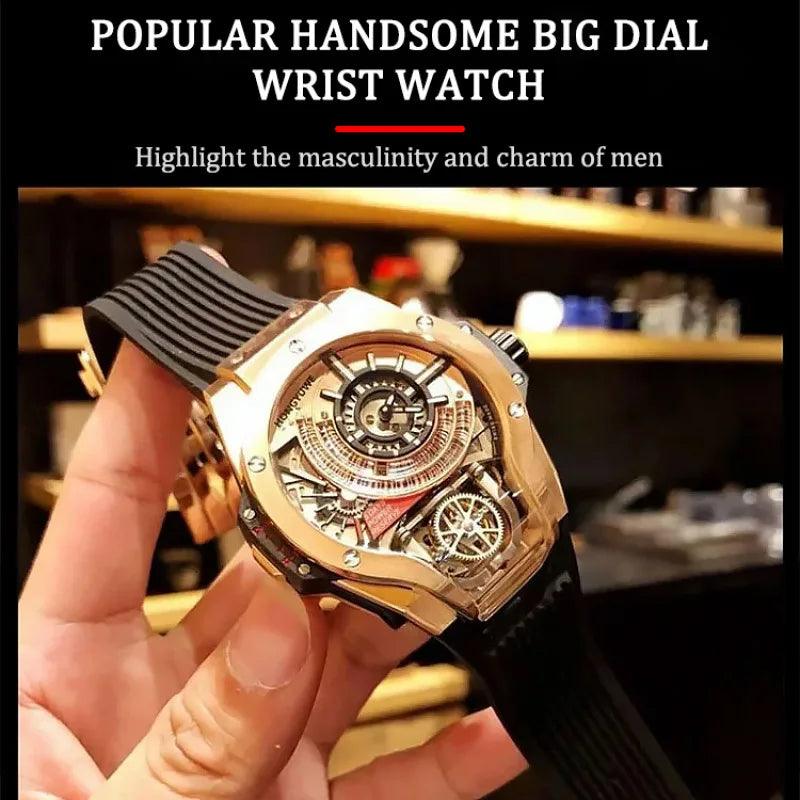 Men's Large Dial Fashion Watch Warcraft Style Mechanical Watch - CRAVO ROSE