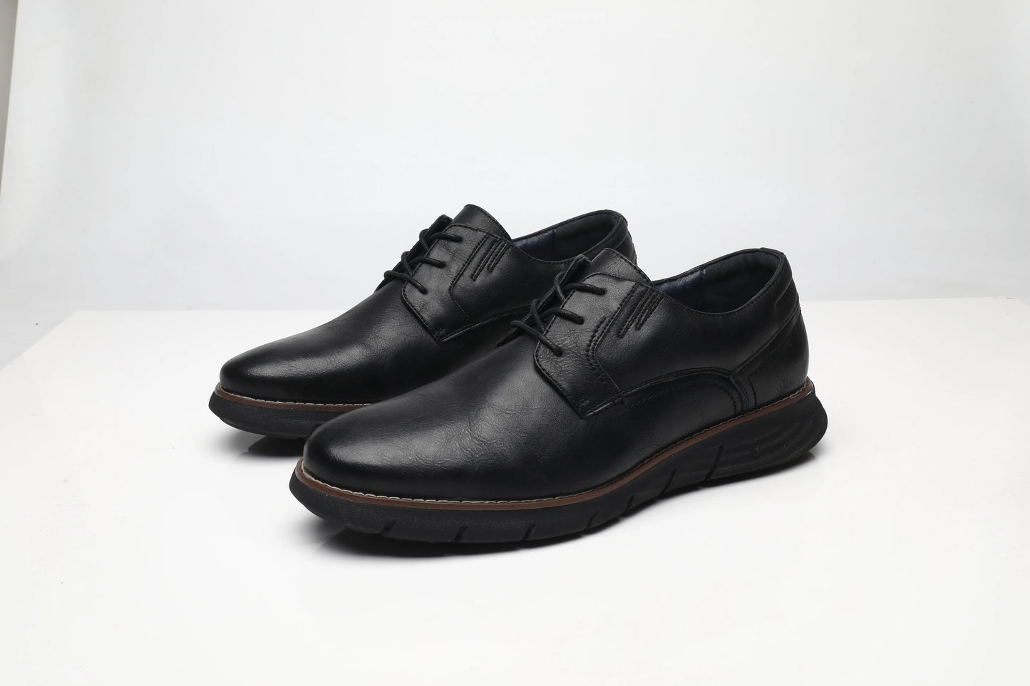 BHKH Male Sneakers Autumn/Winter traf Leather Men Casual Shoes Business Work Office Lace-up Dress shoes For Men Size47
