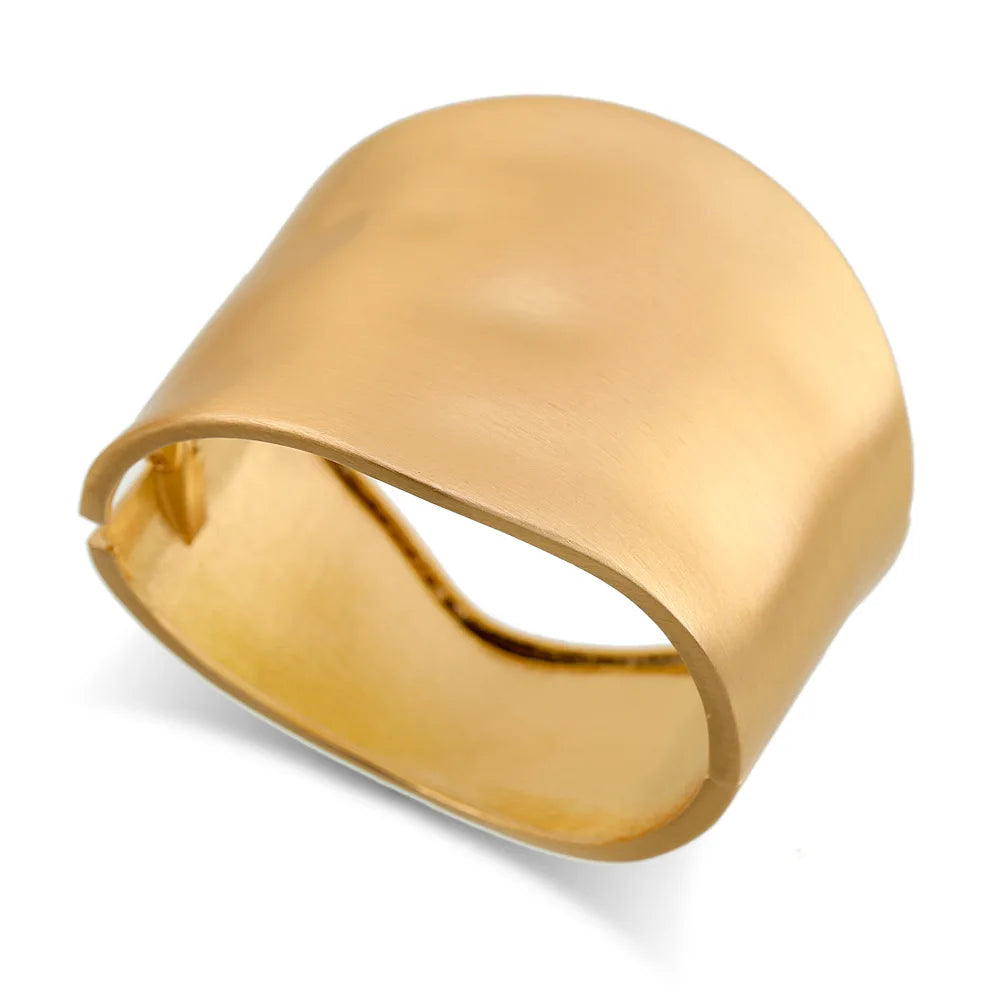 KMVEXO Punk Hip Hop Wide Asymmetric Bangles Bracelets For Women Statement Alloy Bangles Men Jewelry Femme Accessories Manchette