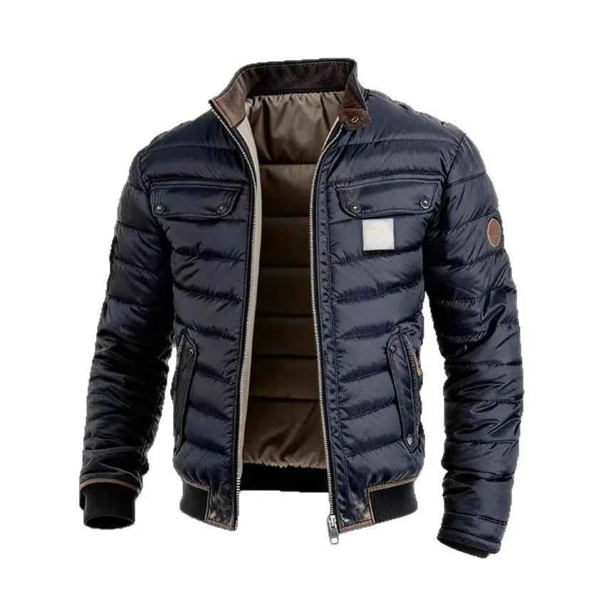 New Men's Stand-up Collar Cotton Jacket Casual Warm Thickened Cotton Coat Winter 2026 Fashion New Spring And Summer