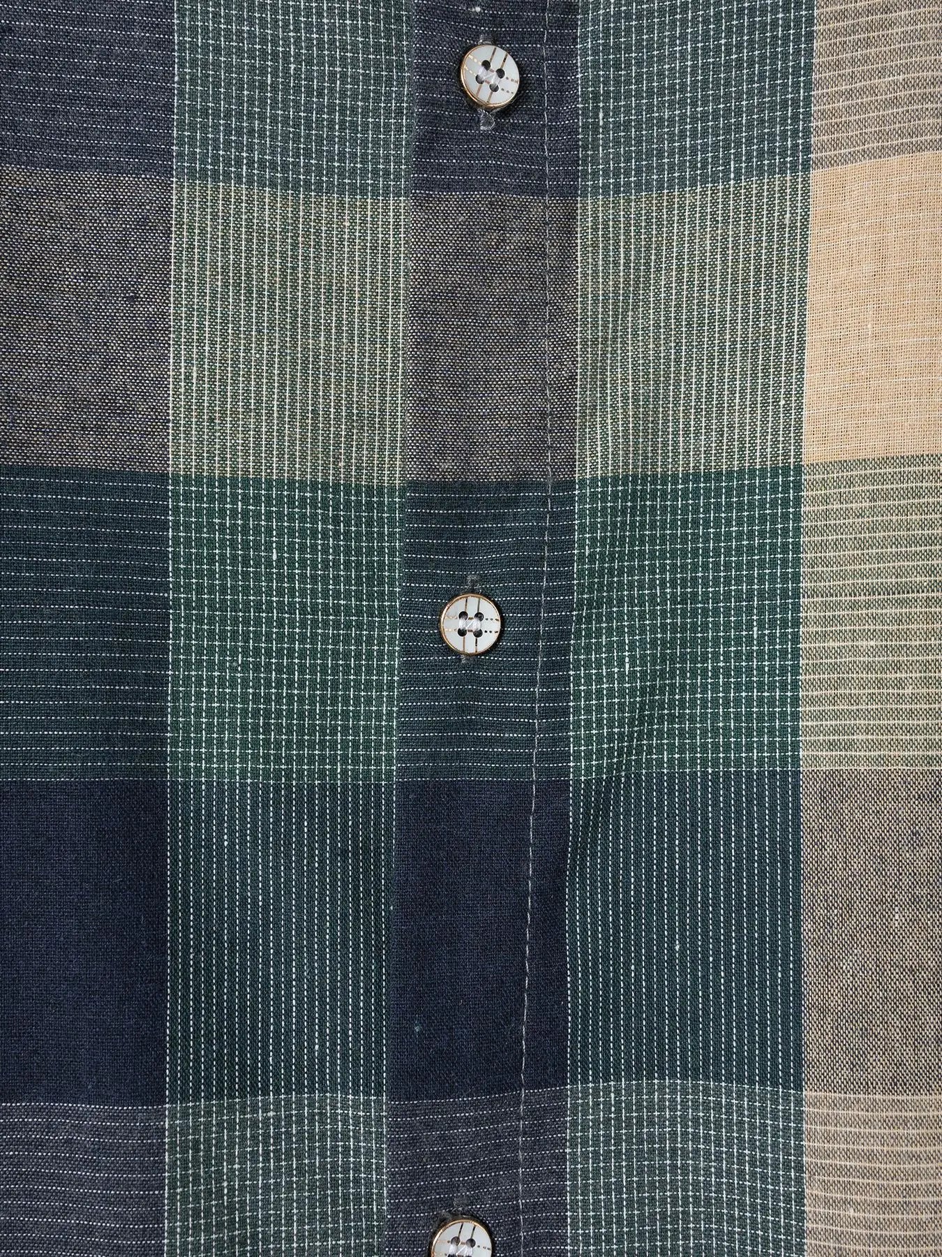 2024 Cross Border Amazon Summer New Plaid Shirt Summer Men's Short Sleeve Lapel Youth Casual Short Sleeve Men's Shirt