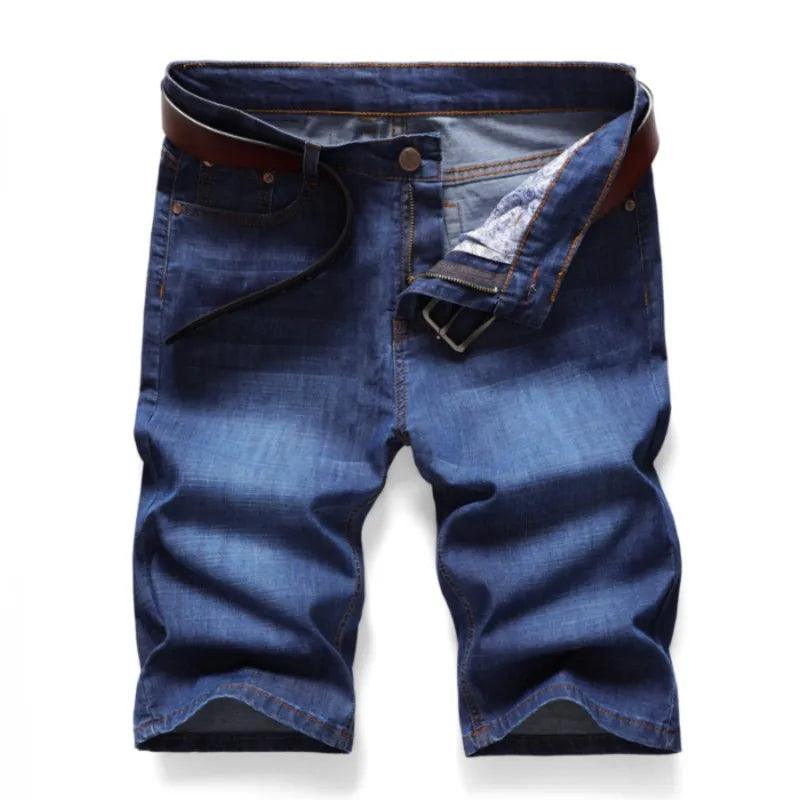 New Arrivals Denim Short Jeans For Men Thin Casual Fashion Summer Pants Elastic Straight Daily Fashion Trousers