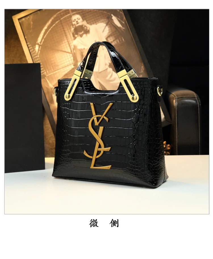 2025 new all-match alligator print atmosphere middle-aged women bag large capacity Tote bag