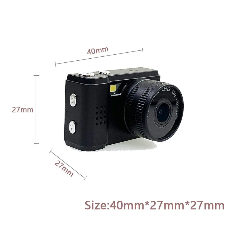 JOZUZE Nova Mini Câmera Retro com Tela Interior Casa Exterior 1080p Esportes Portátil Vintage Muito Pequena Câmera Mini Gravadora de Vídeo