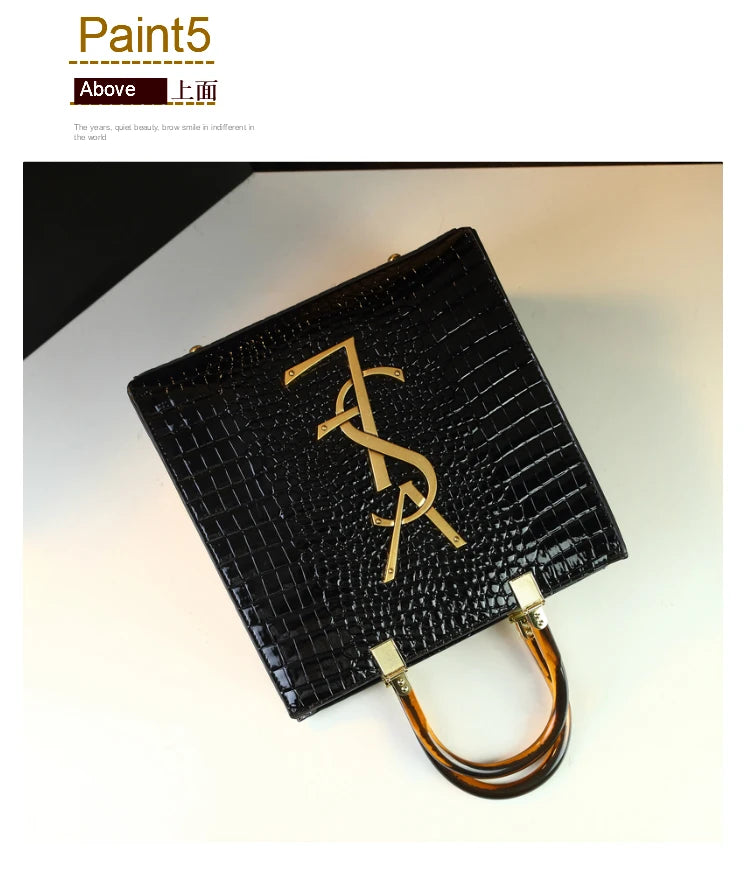 Genuine Leather Women Handbags Alligator Pattern Large Capacity Tote Bag Fashion Mother Bag 2025 New All-match Portable Bags