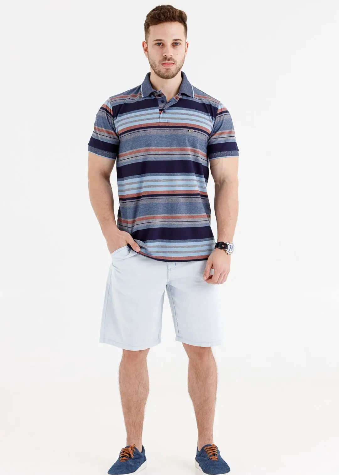 Rapport Striped Polo Shirt