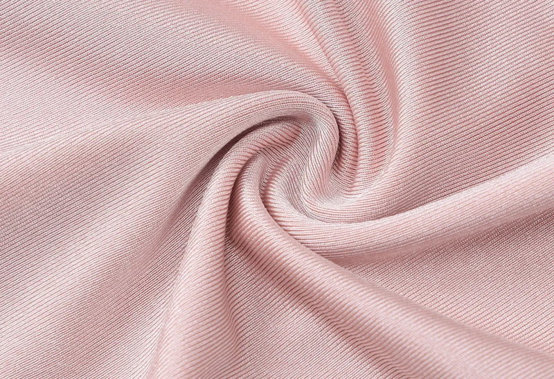 Elegant High Waist Folds Long Maxi Pink Dresses for Women 2025 Chic O-neck Long Sleeve Tunics Slim Solid Party Evening Dress