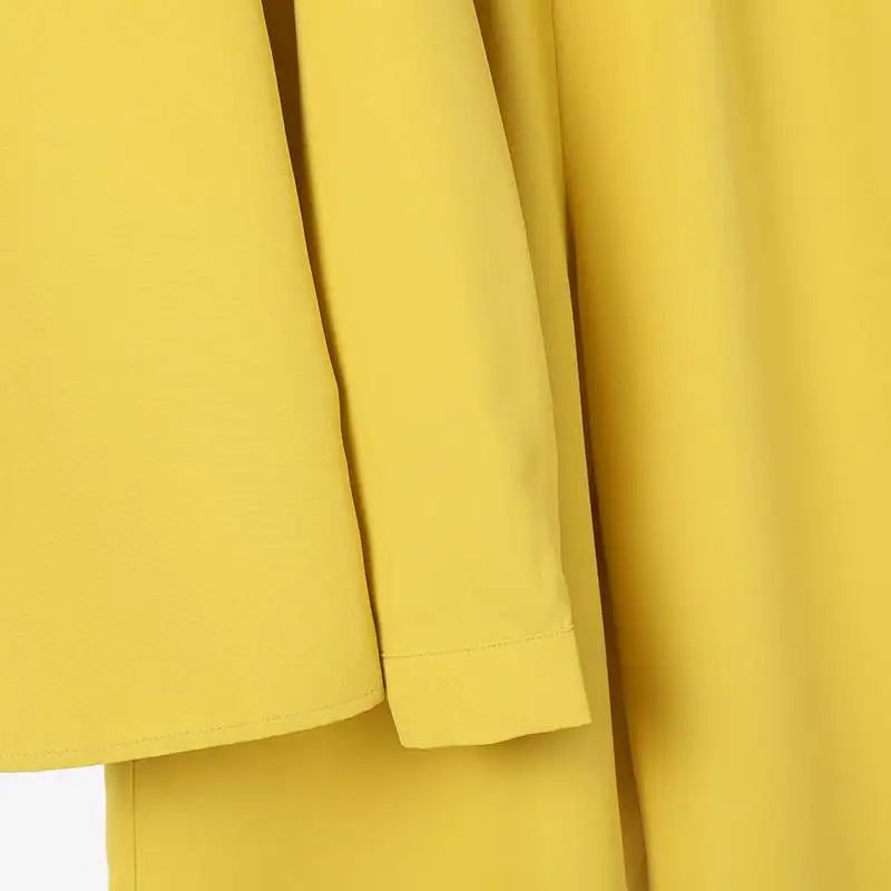Women Elegant Lapel Neck Long Sleeve Shirt Pants Sets 2PCS Fashion Autumn Outifits Solid Work Trousers Suits Tracksuit
