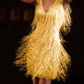 Evening Party Dress For Women 023 Summer Elegant Bodycon Sexy Club Camisole Tassel Dance Mini Dress Female Clothing Vestido Dres