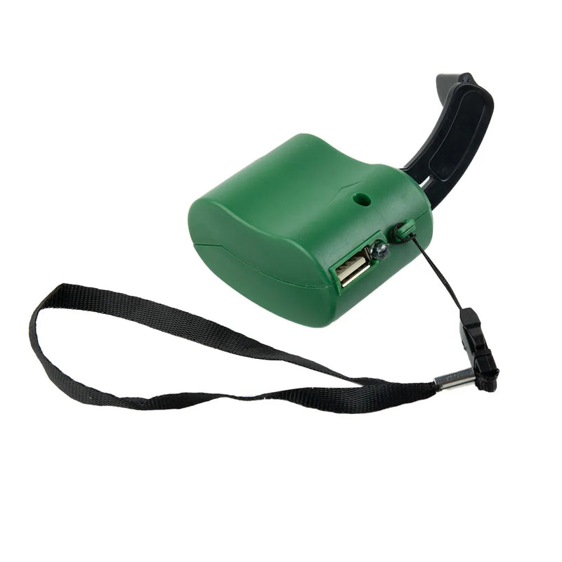 Carregador de manivela USB 1 peça, gerador manual, dínamo móvel, carregador de emergência, ferramenta portátil para atividades ao ar livre