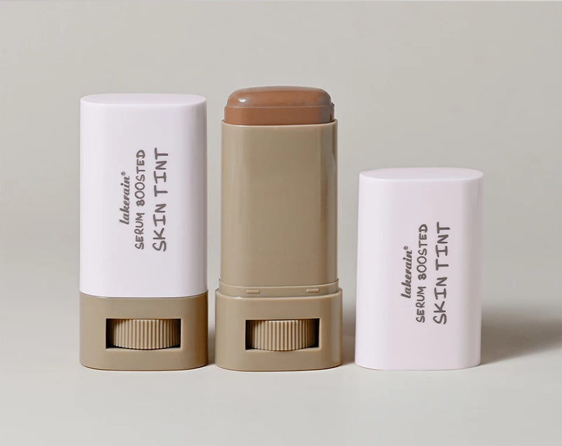 Base em bastão Balm Serum Boosted Skin Tint Base em bastão Suave Plumper Alta Cobertura Base Bronze para Viagem Make