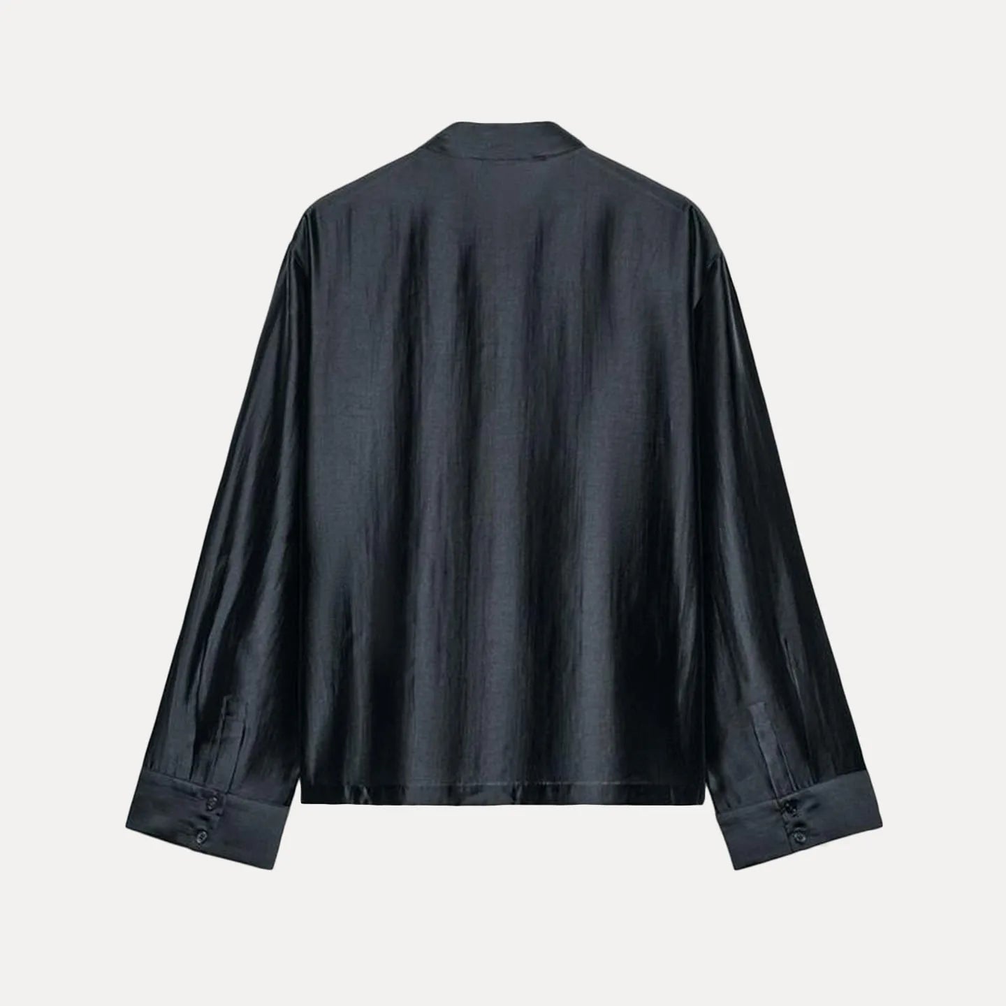 Fashionable Long Sleeve round Neck Rope Knot Button Women's Shirt New 2026 Summer Clothing Versatile Stylish Zadata Brand